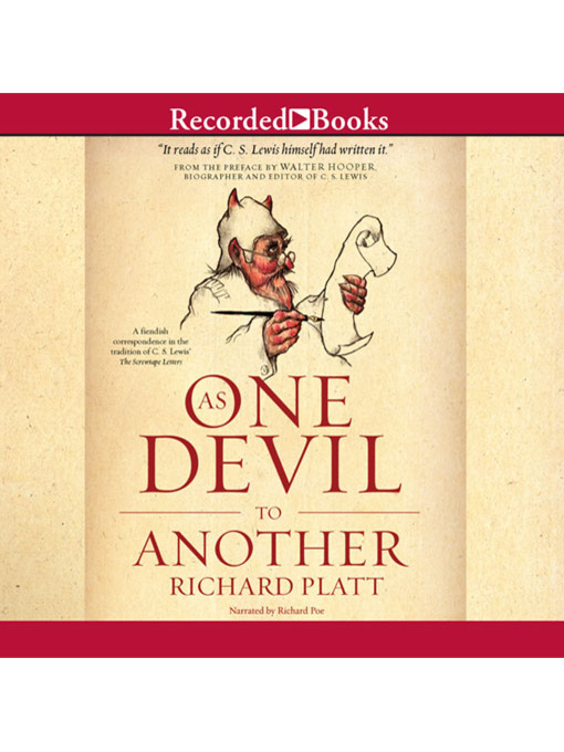 Title details for As One Devil to Another by Richard Platt - Available